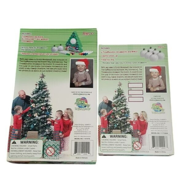 Tree Mendous Christmas Ornament Decorator Craft Kit and 6 Piece Refill Kit NWT - Picture 2 of 12